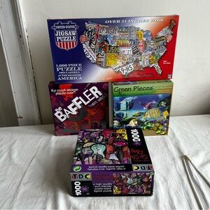 Lot of 4 New Jigsaw Puzzles